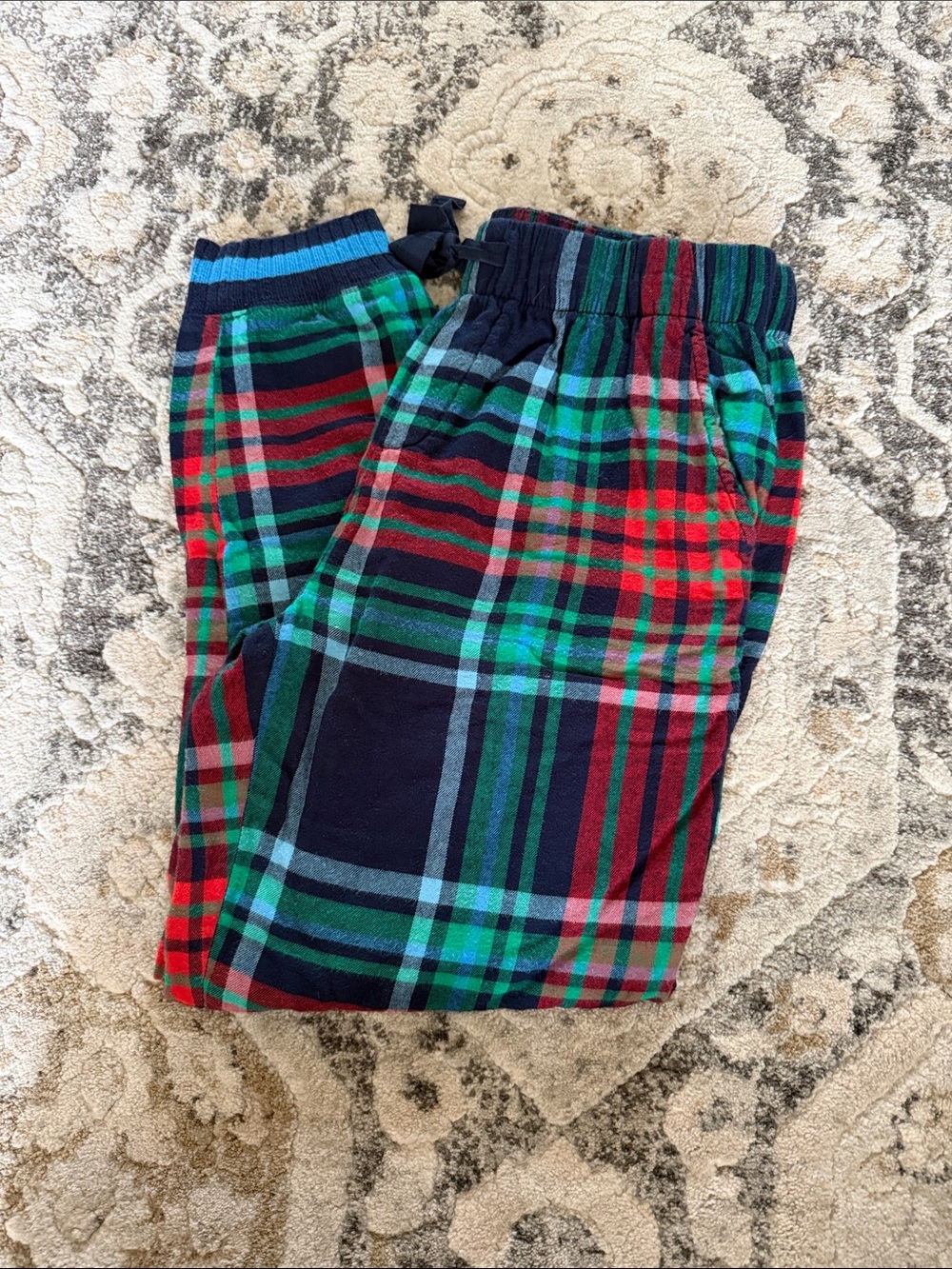 aerie Plaid Pajama Pants - Red, Green, Navy